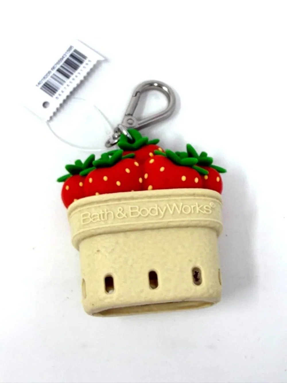 Bath & Body Works Strawberries In Basket PocketBac Sanitizer Holder Clip